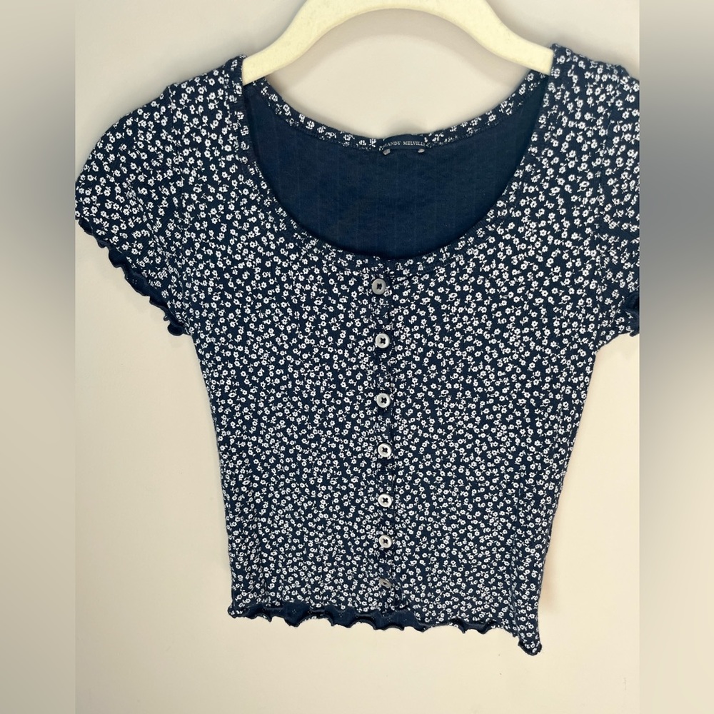 Brandy Melville ruffle top